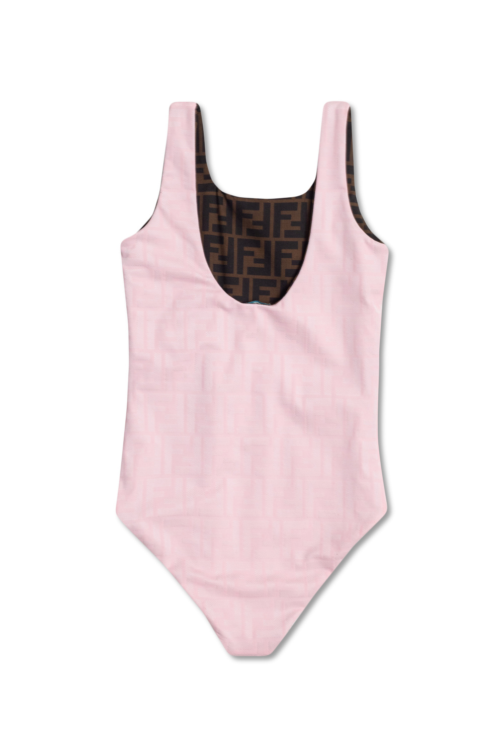 Pink One SchaferandweinerShops KR fendi kids striped bib piece swimsuit Fendi Kids